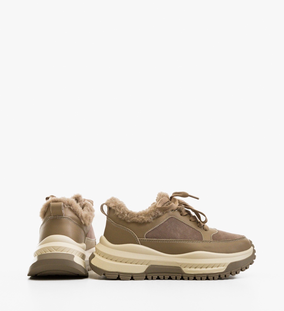 Sneakers dama Jahe Khaki - 3 | YEO