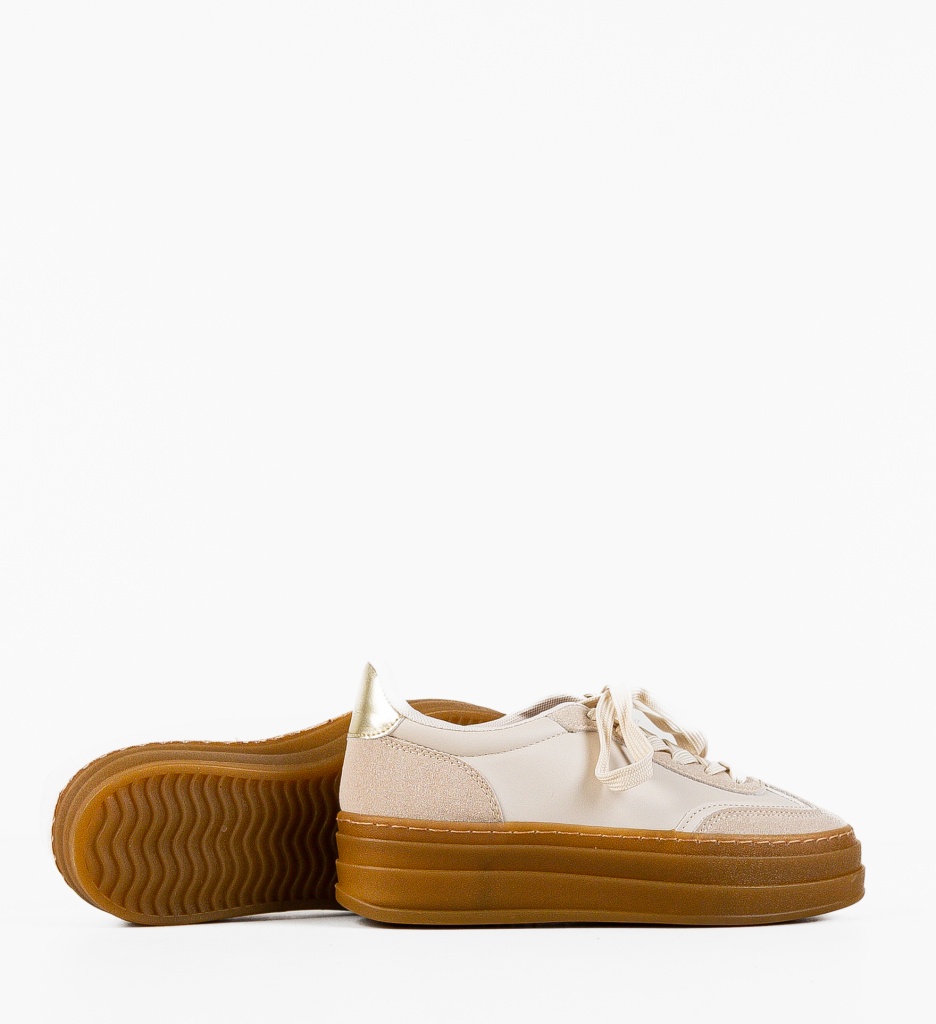 Sneakers dama Jaswin Bej - 1 | YEO