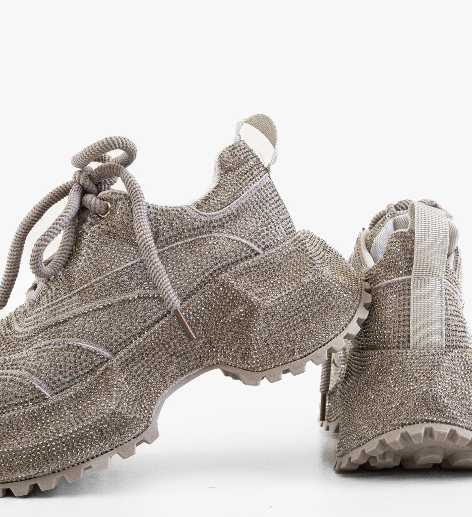 Sneakers dama Juanita Argintii - 5 | YEO