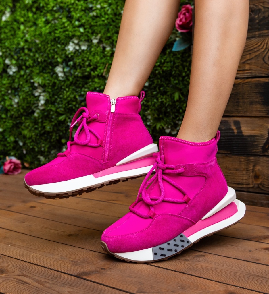 Sneakers dama Klawan Fuchsia - 1 | YEO