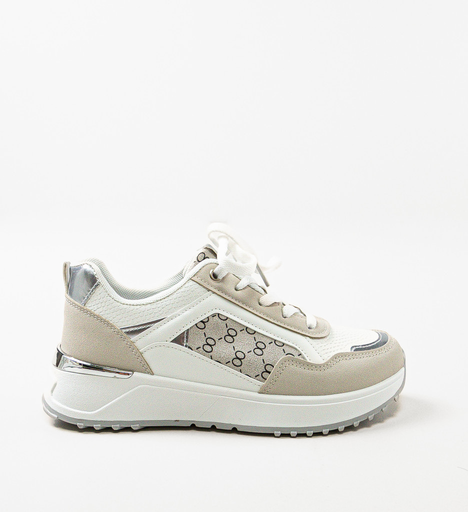 Sneakers dama Loke Albi - 4 | YEO