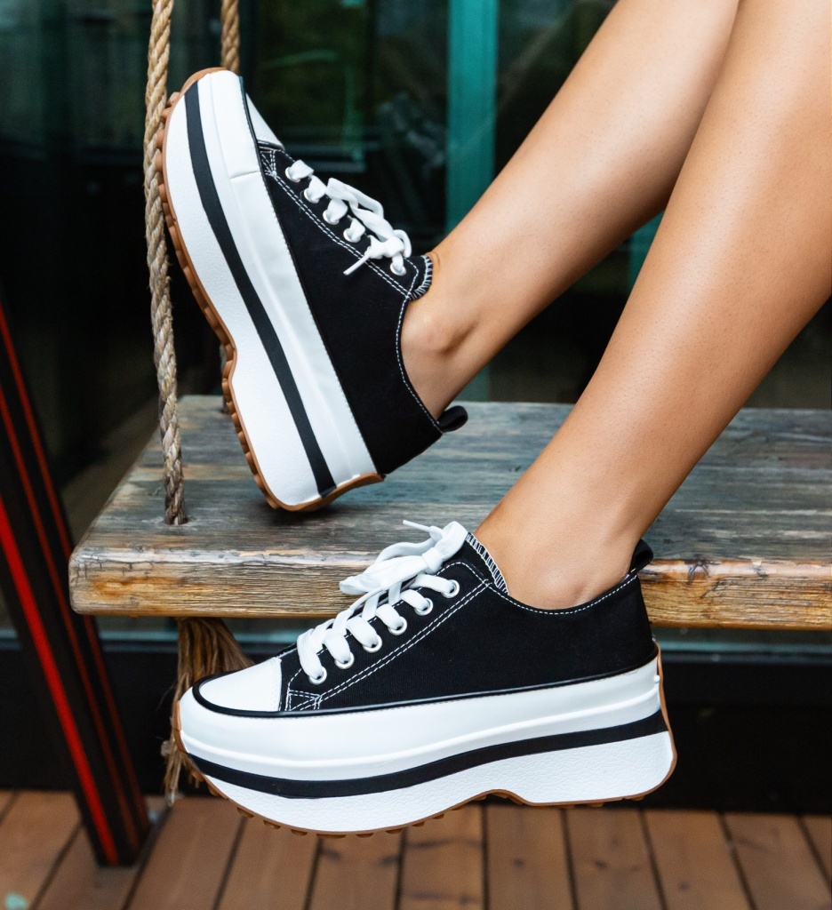 Sneakers dama Marble Negri - 2 | YEO