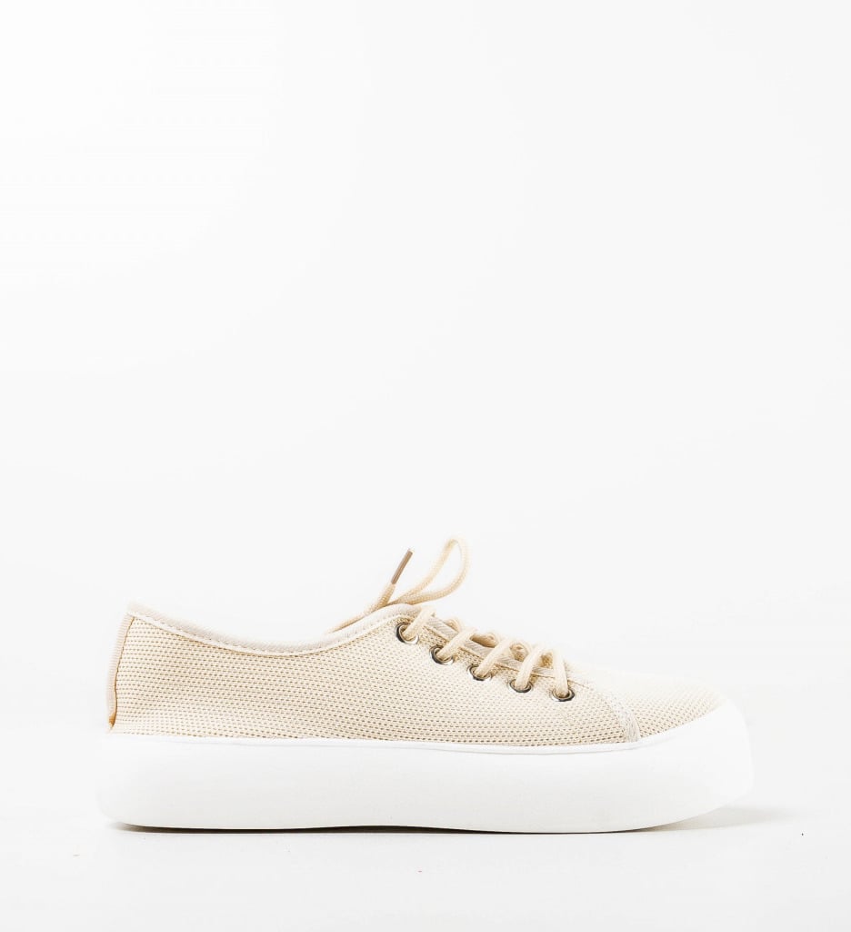 Sneakers dama Miruna Bej - 3 | YEO