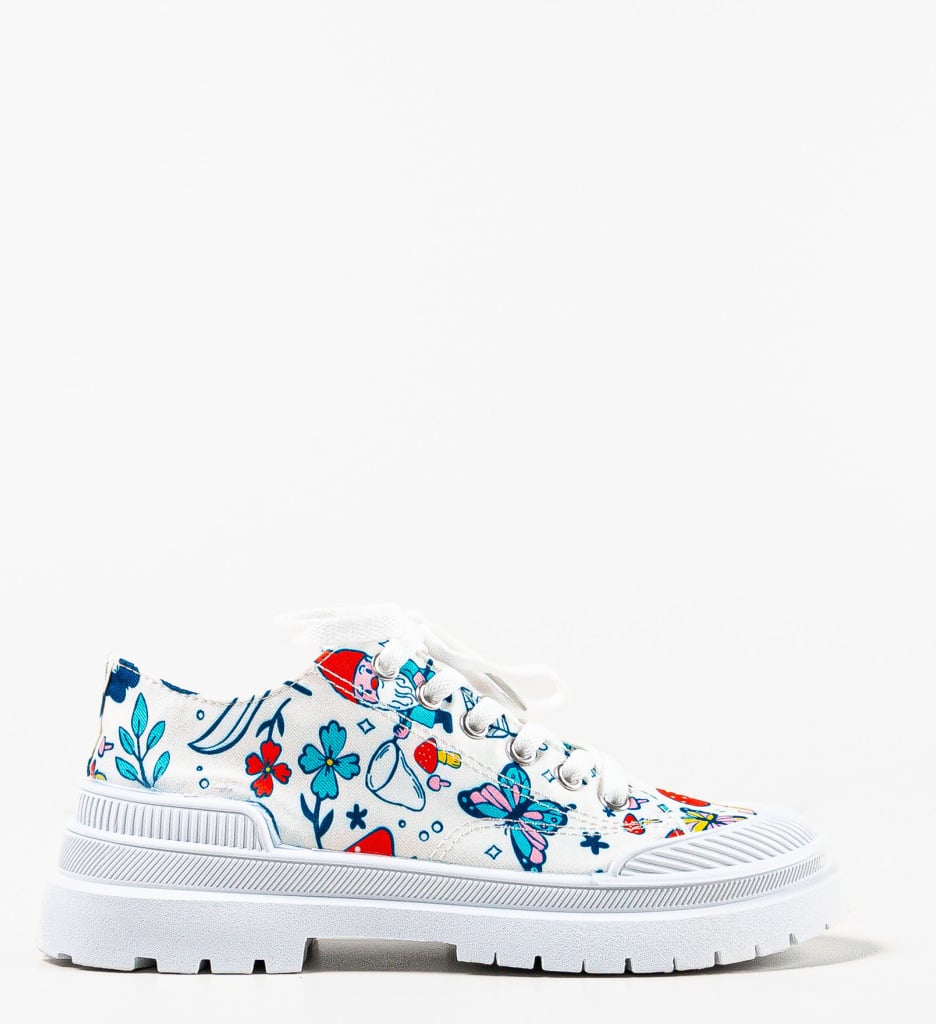 Sneakers dama Niamh Albastri - 5 | YEO