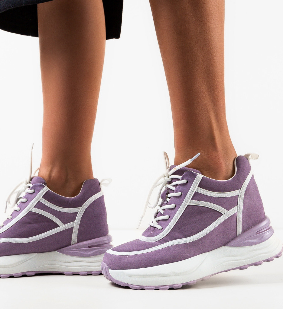 Poze Sneakers dama Nioz Mov DePurtat