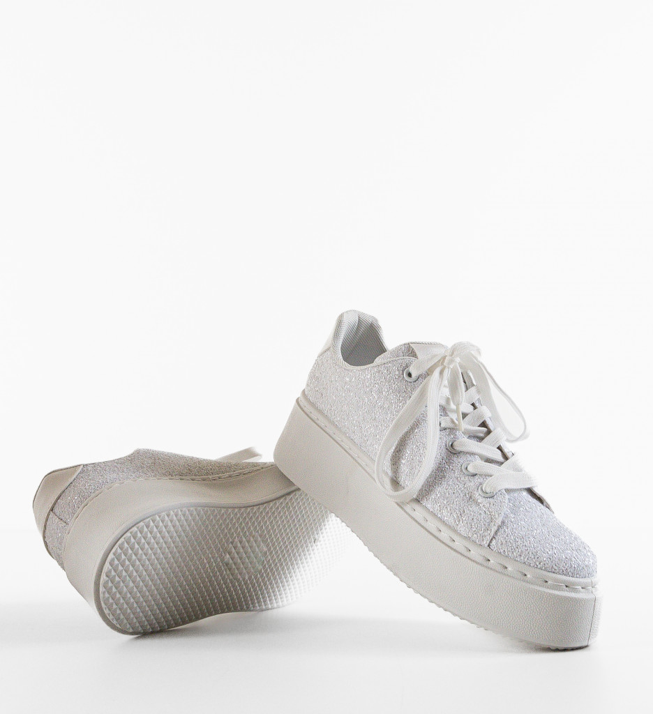 Sneakers dama Nisipo Albi - 4 | YEO