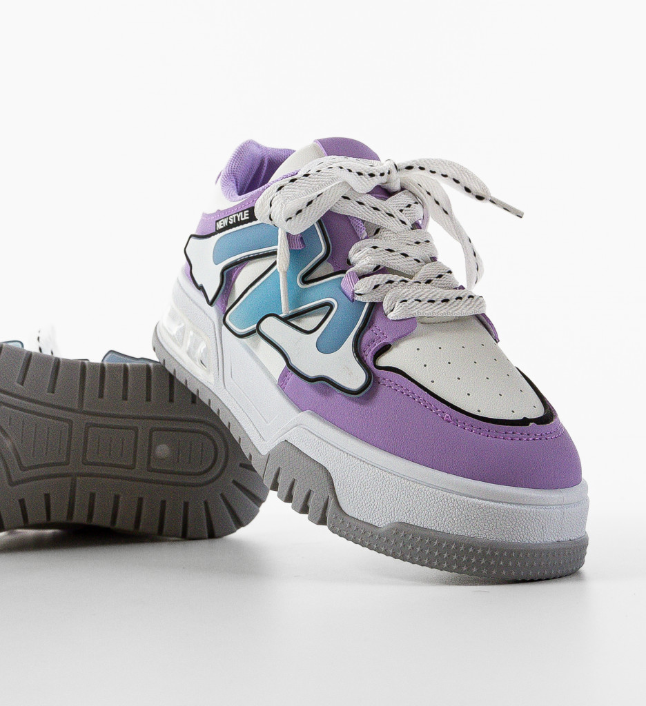 Sneakers dama Niustile Mov - 5 | YEO