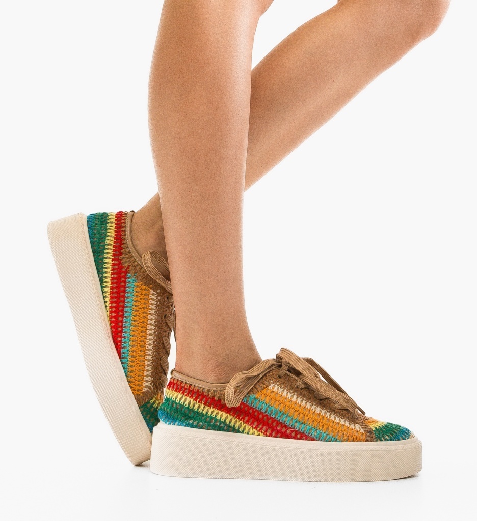 Sneakers dama Reinbou Multicolor - 3 | YEO