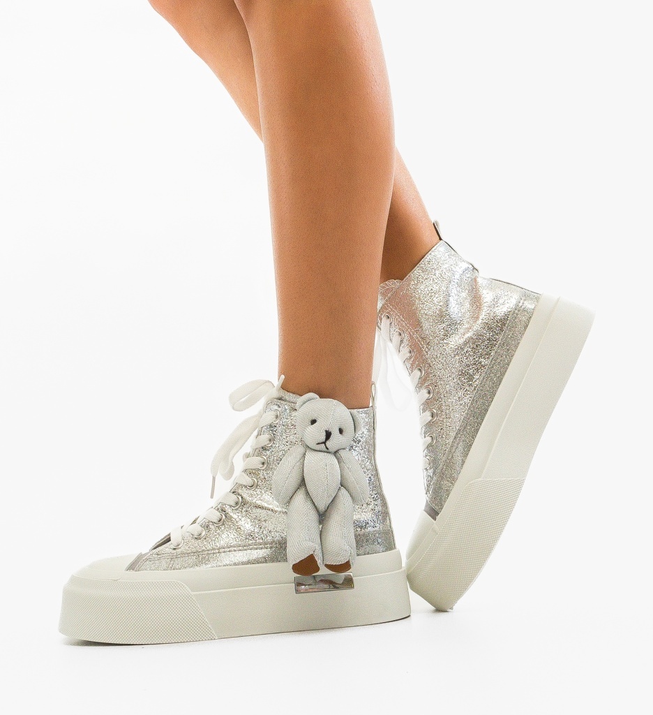 Sneakers dama Serena Argintii - 2 | YEO