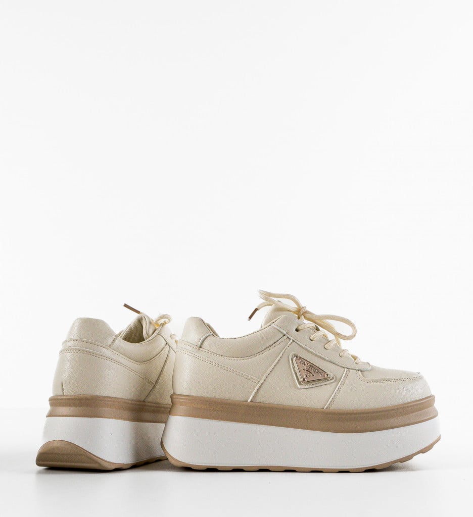 Sneakers dama Shionoi Bej - 4 | YEO