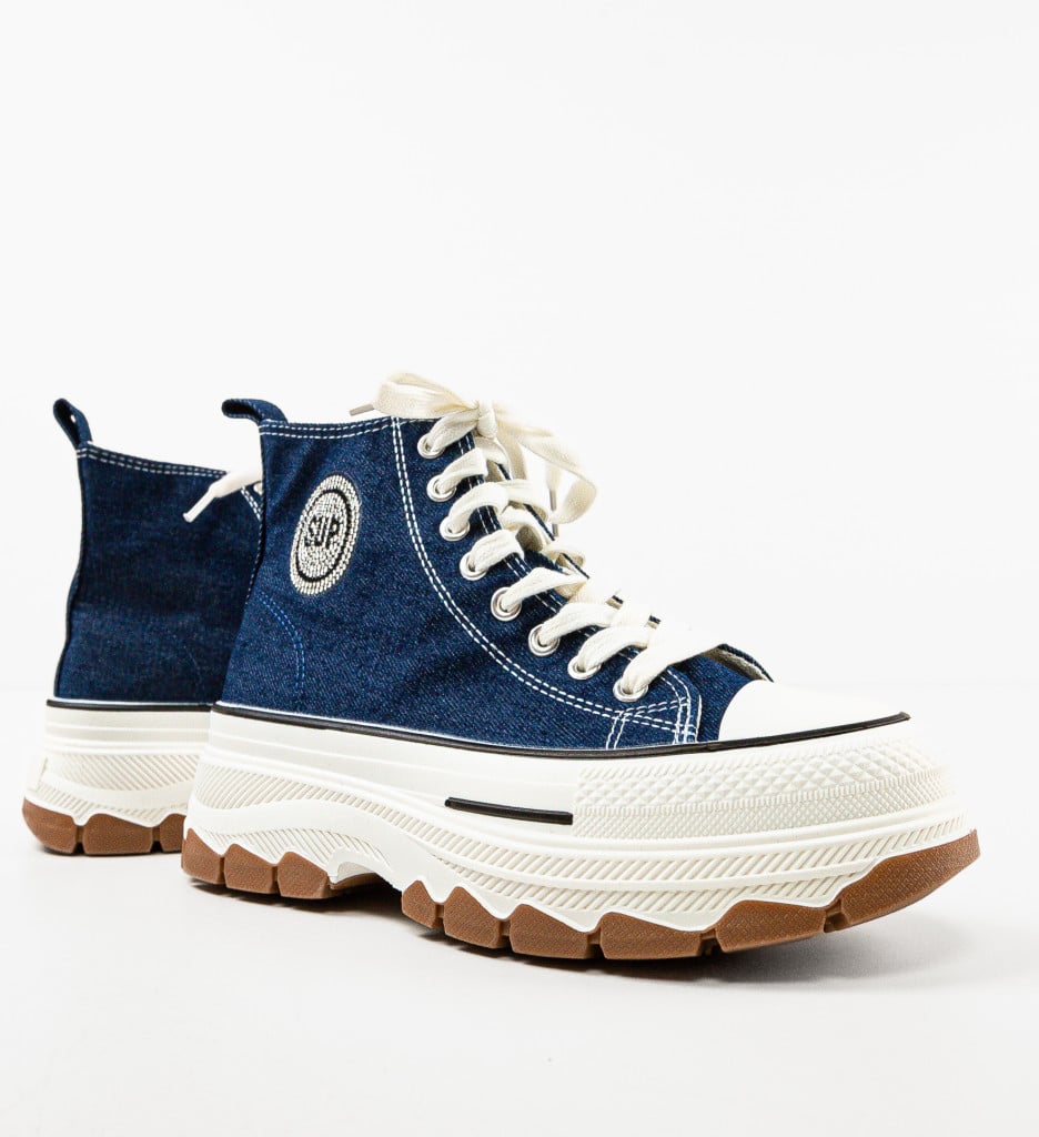 Sneakers dama Supp Bleumarin - 5 | YEO