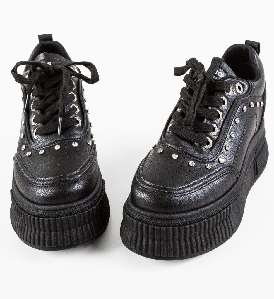 Poze Sneakers dama Vegry Negri depurtat.ro 