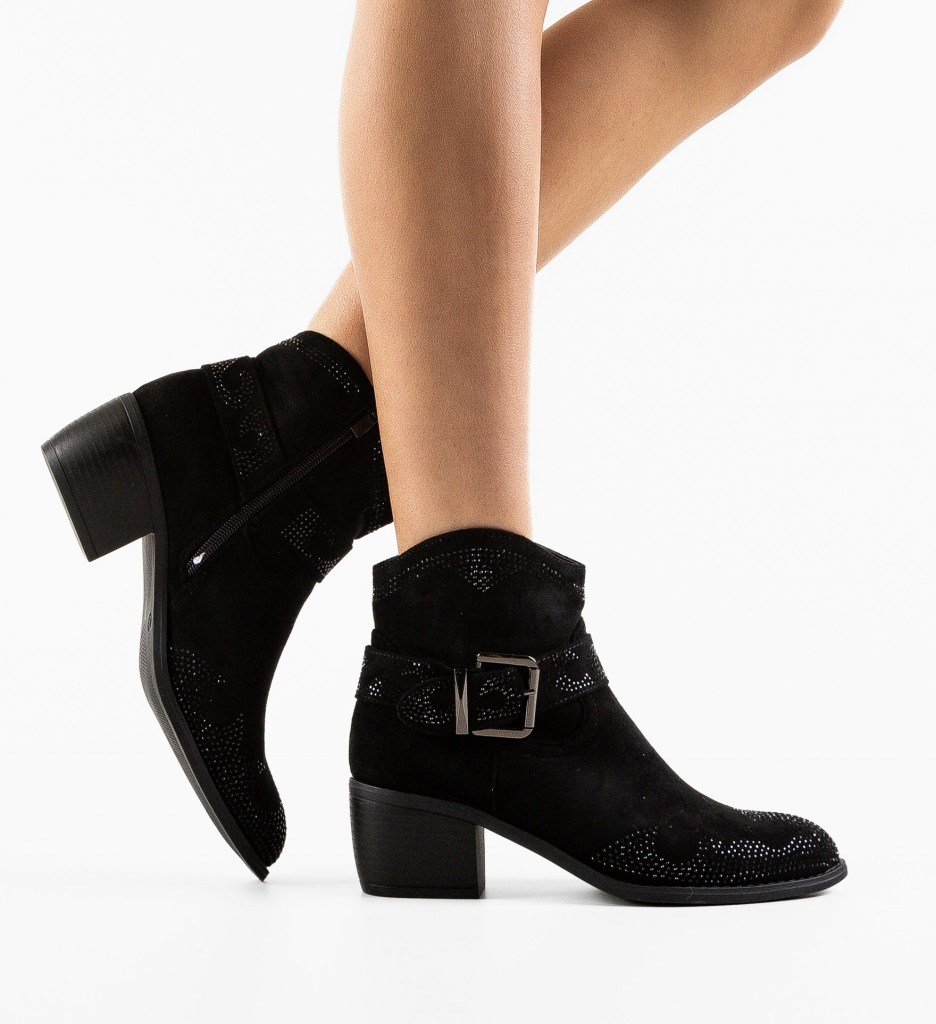 Botine dama Adams Negre