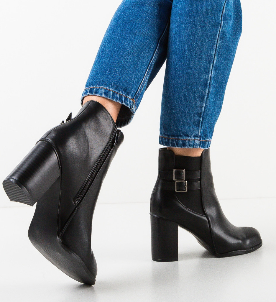 Botine dama Finlay Negre - 3 | YEO