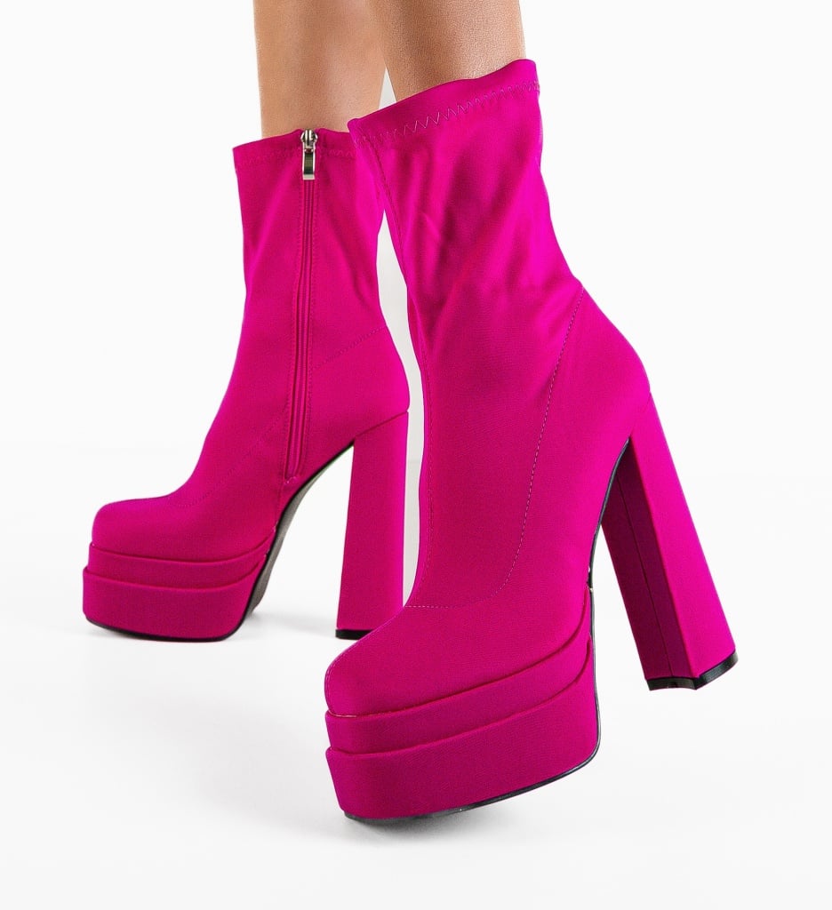 Botine dama Fumnan Fuchsia - 1 | YEO