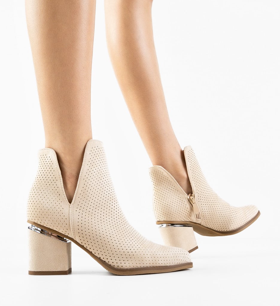 Botine dama Granada Bej - 3 | YEO