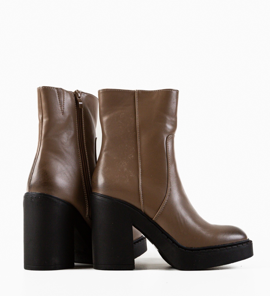 Botine dama Justice Khaki - 4 | YEO