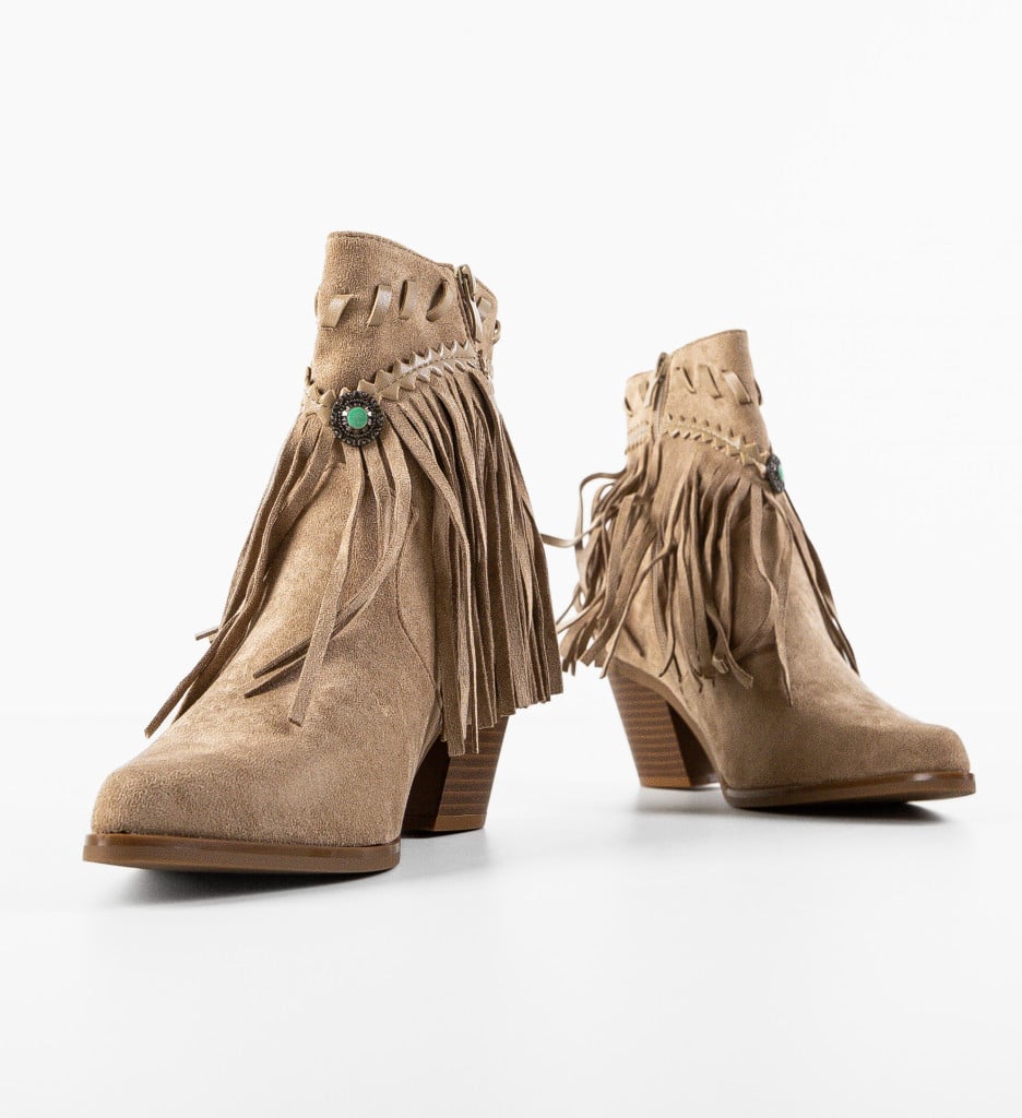 Botine dama Kunzit Khaki - 4 | YEO