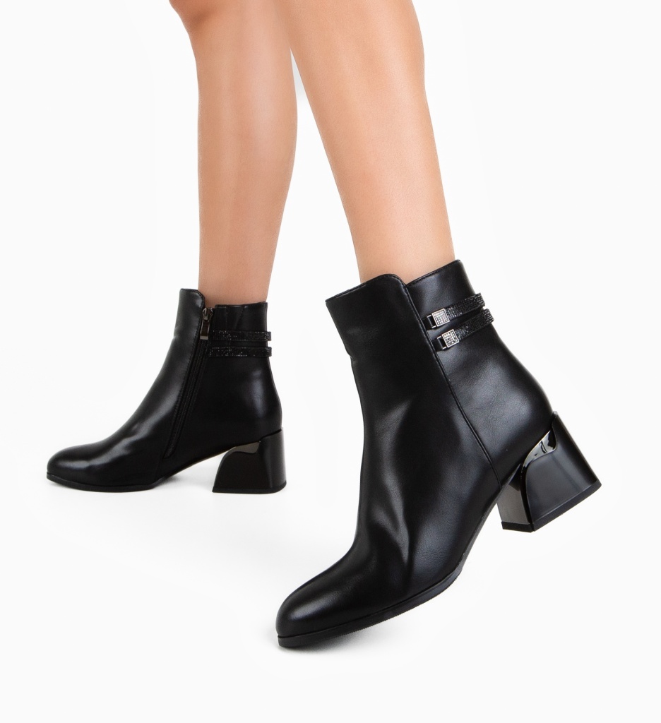 Botine dama Leleka Negre - 3 | YEO