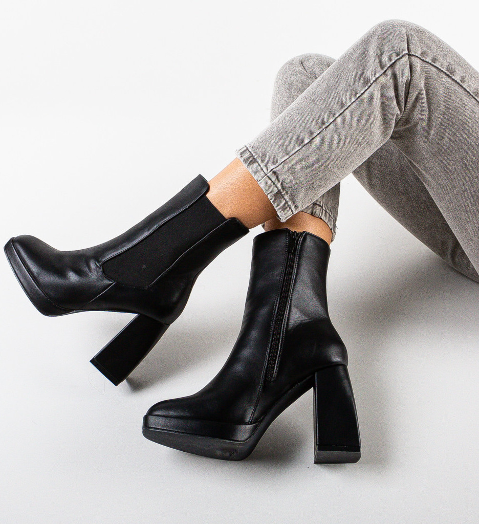 Botine dama Negon Negre - 3 | YEO