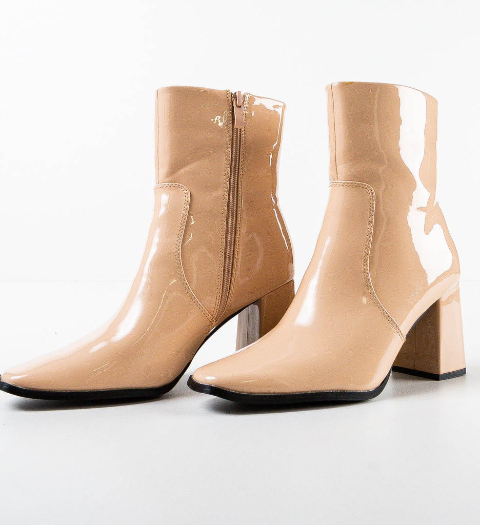 Botine dama Rafino Bej - 4 | YEO