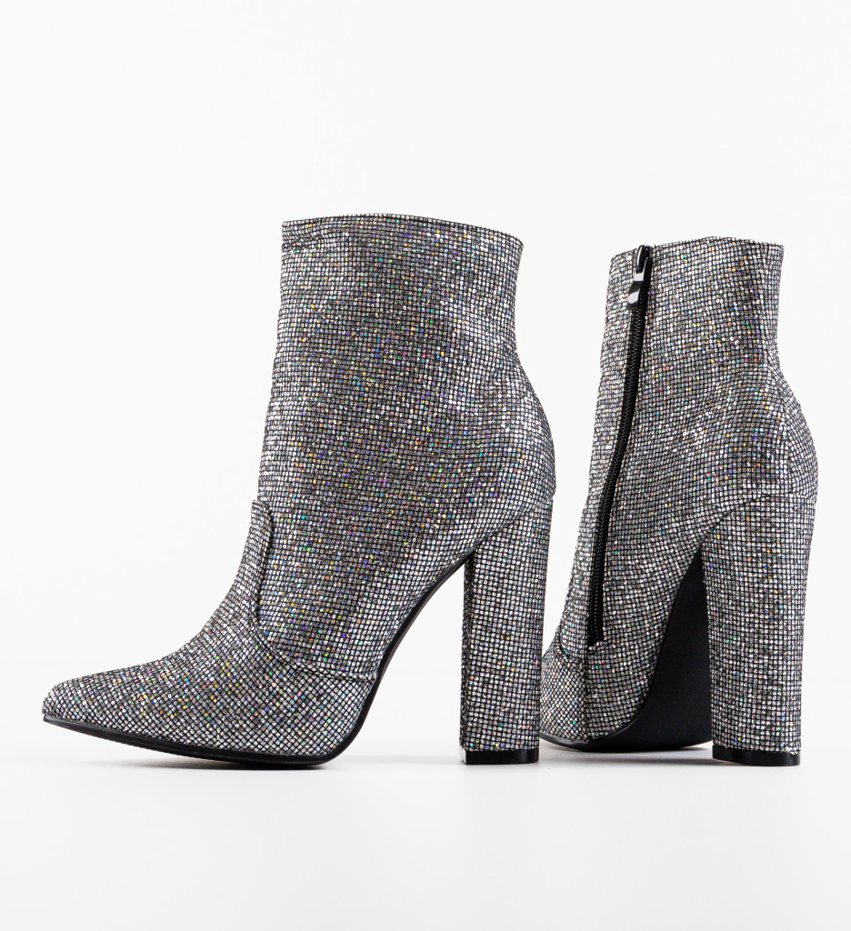 Poze Botine dama Spen Argintii depurtat.ro 