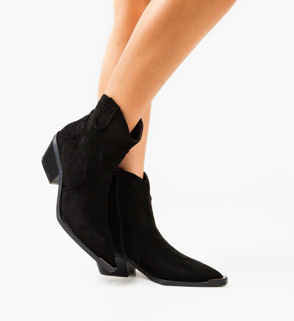 Botine dama Suriante Negre - 1 | YEO