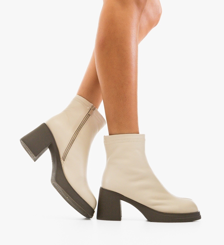 Botine dama Tafta Bej - 2 | YEO