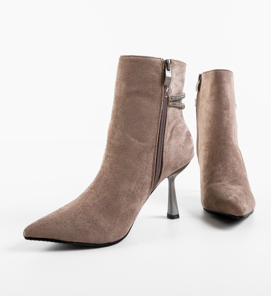 Botine dama Youse Khaki - 3 | YEO