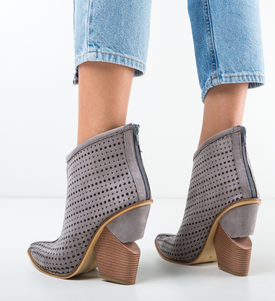 Botine Fendare Gri - 2 | YEO