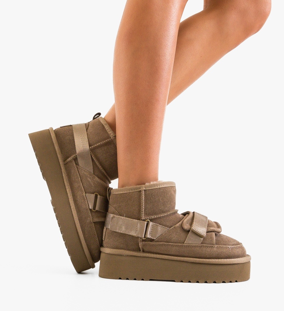 Cizme tip Ug Kaiana Khaki - 1 | YEO