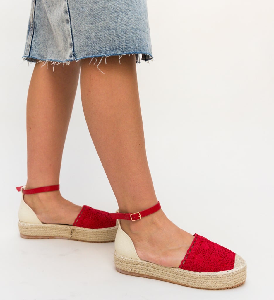 Espadrile Bonner Rosii - 2 | YEO