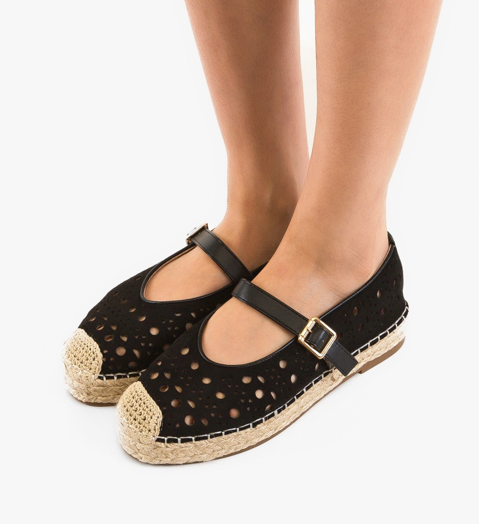 Espadrile dama Richie Negre - 1 | YEO