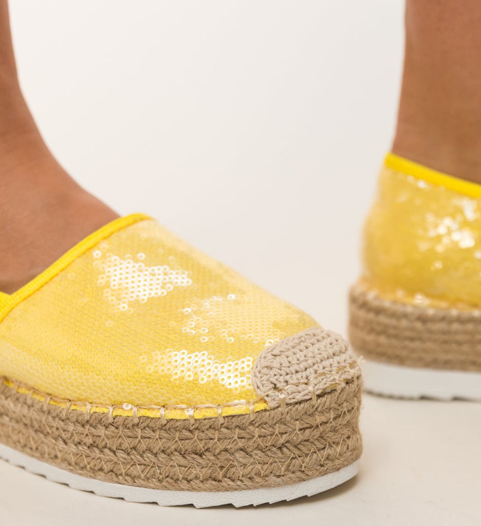 Espadrile Kavan Galbeni - 2 | YEO