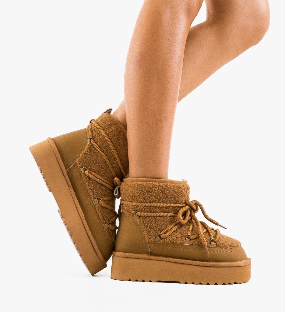 Ghete dama Lisano Camel - 1 | YEO