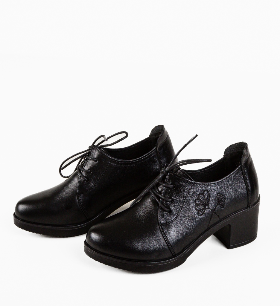 Poze Pantofi Casual Atraxia Negre depurtat.ro 