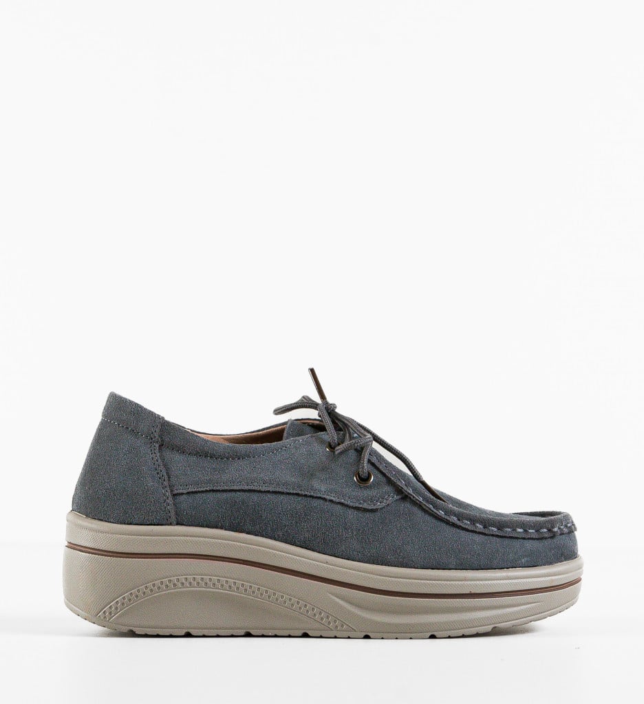 Pantofi Casual Auron Gri - 3 | YEO