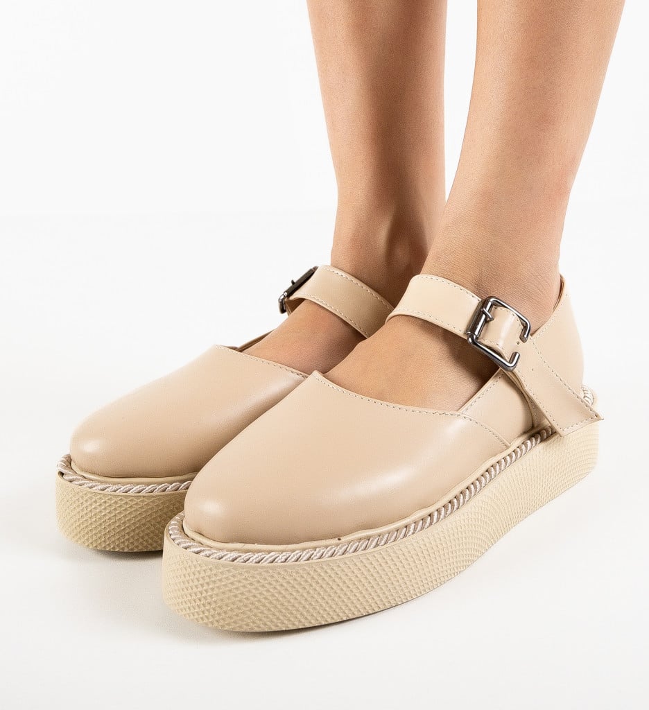 Pantofi Casual Brye Bej - 3 | YEO