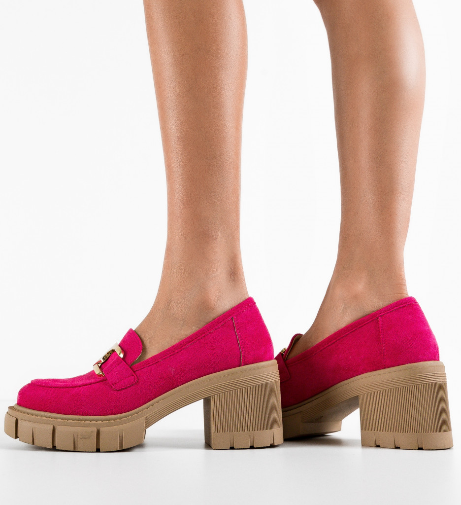 Pantofi Casual dama Akein Fuchsia - 2 | YEO