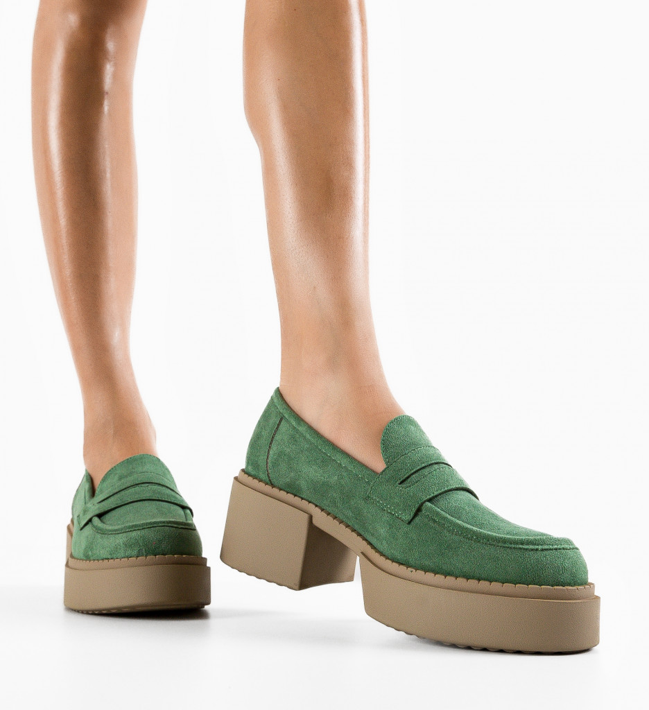 Pantofi Casual dama Atein Verde - 1 | YEO