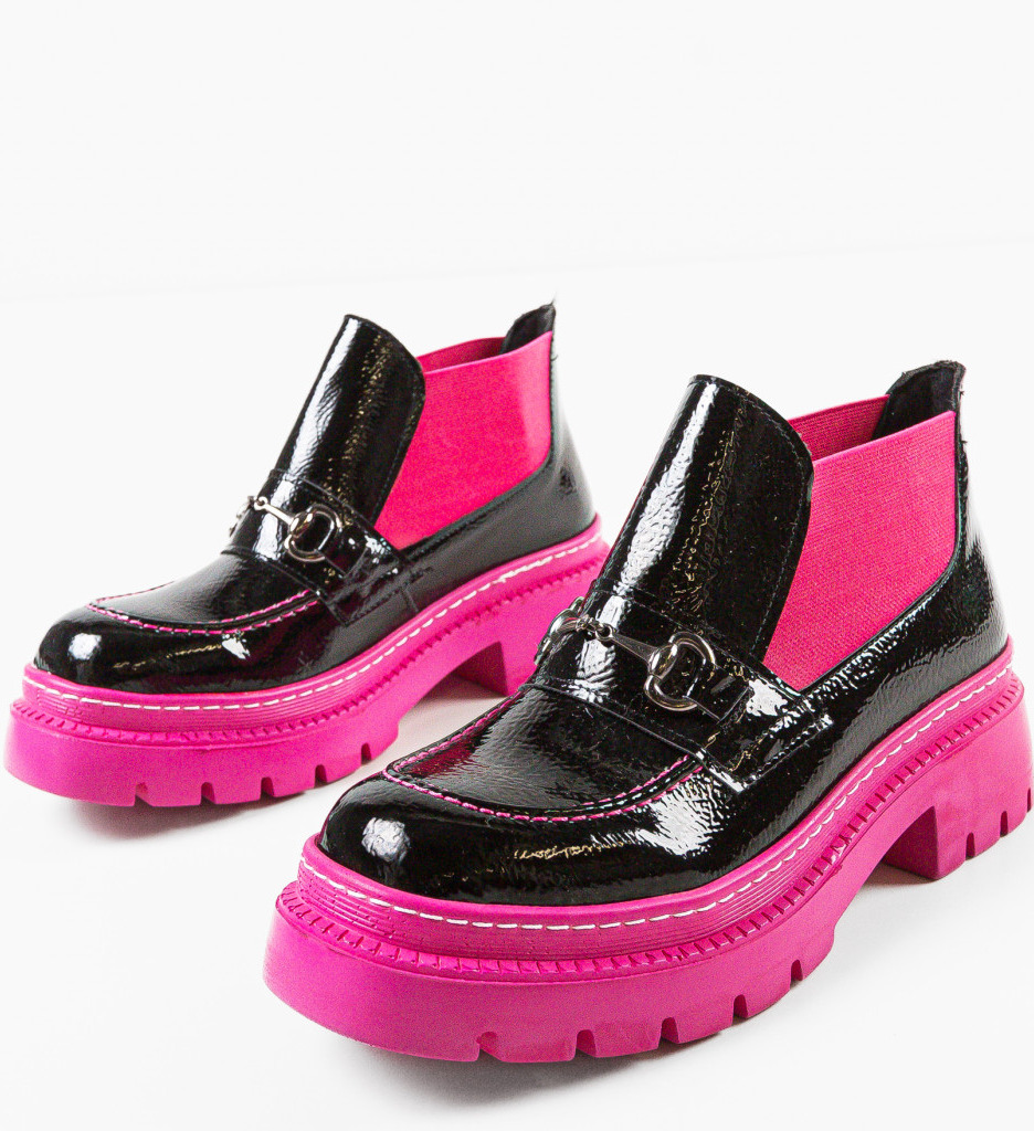 Pantofi Casual dama Soga Fuchsia - 5 | YEO