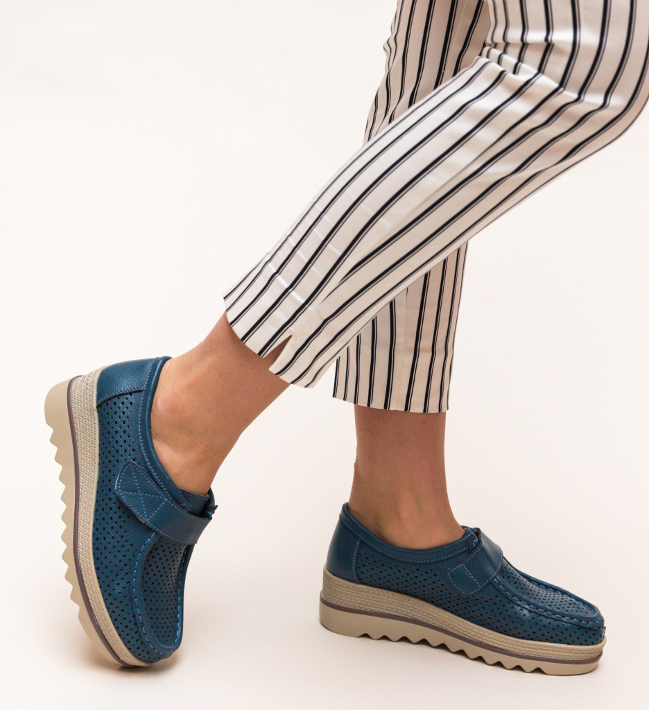 Pantofi Casual Histria Albastri - 1 | YEO