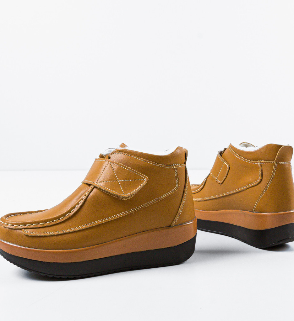 Poze Pantofi Casual Jistry Camel depurtat.ro 