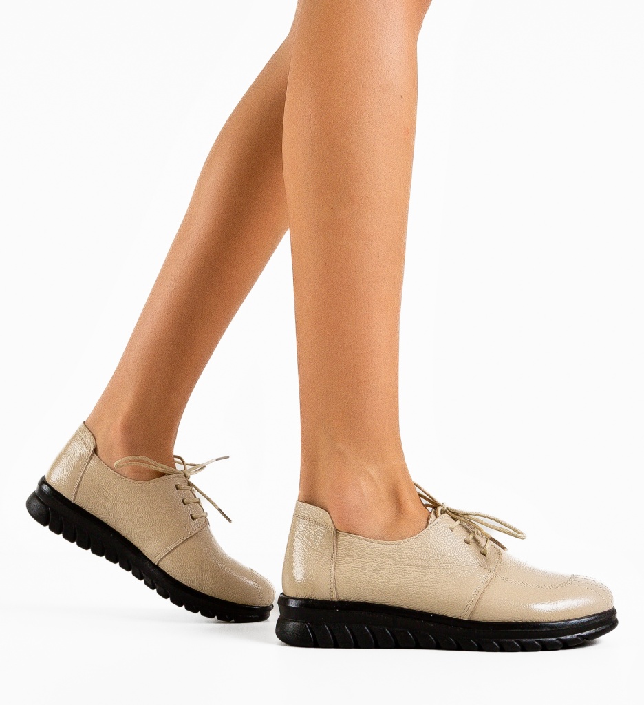 Pantofi Casual Leonates Bej - 3 | YEO