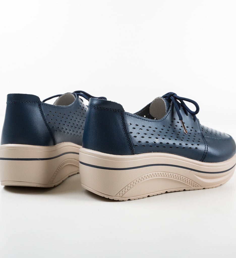 Pantofi Casual Litiani Bleumarin - 5 | YEO