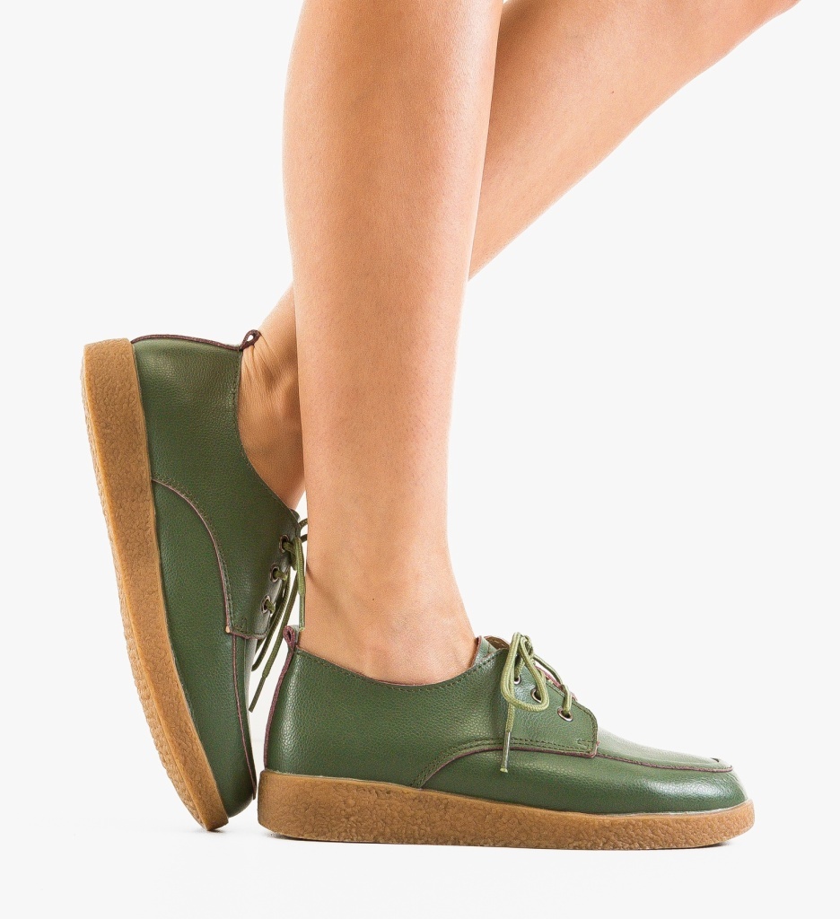 Pantofi Casual Maye Verzi - 5 | YEO