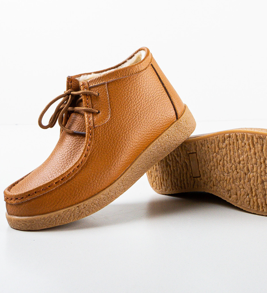 Pantofi Casual Munela Camel - 5 | YEO