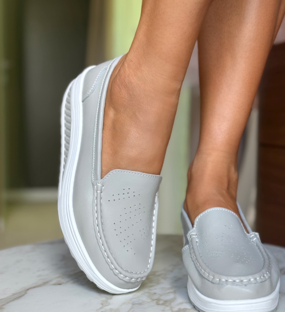 Pantofi Casual Musta Gri - 2 | YEO