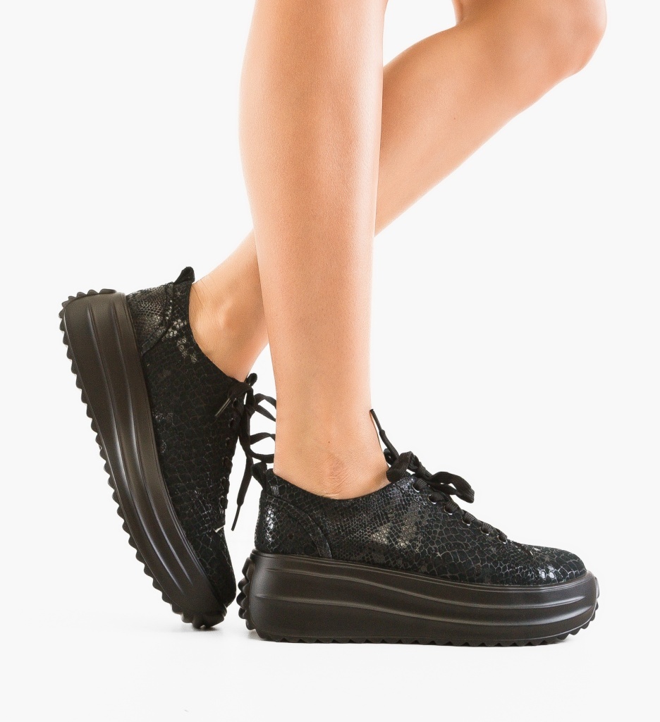 Pantofi Casual Myhos Negri - 1 | YEO