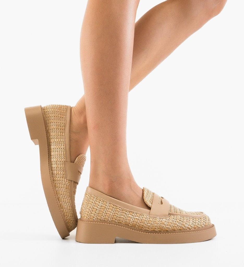 Pantofi Casual Nora Khaki